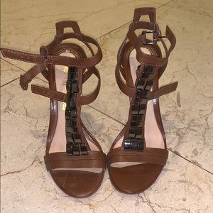 Sexy LAMB Brown Leather Heels